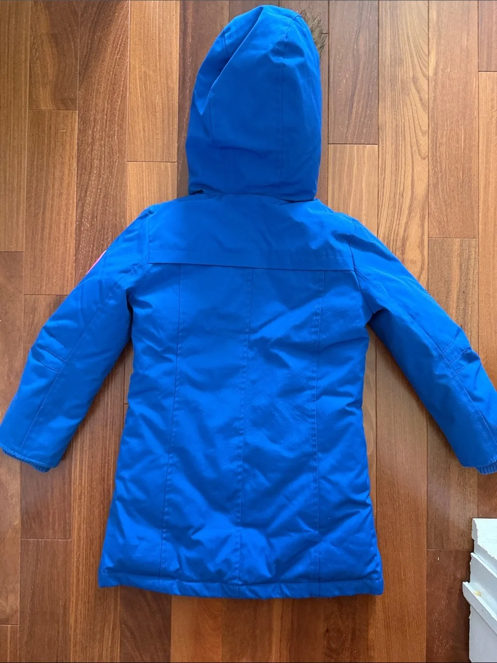GAP Royal Blue Kids Puffer Parka with Faux-Fur Trimmed Hood